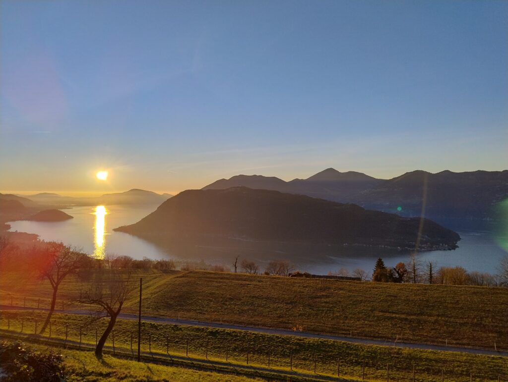 tramonto lago d'iseo